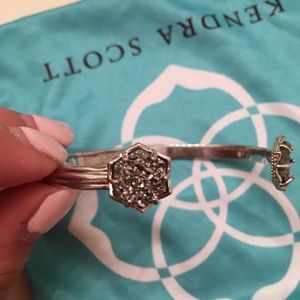 Kendra Scott platinum Drusy bracelet
